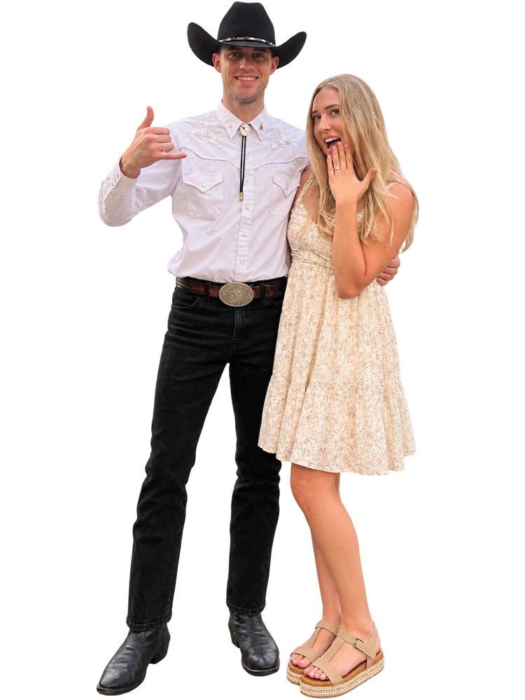 Tyler and Lauren smiling together